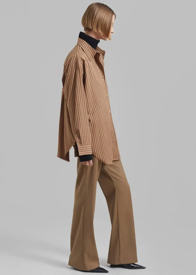 Women The Frankie Shop Bottoms Alana Pants Brown
