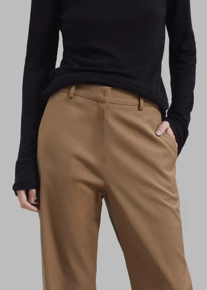 Women The Frankie Shop Bottoms Alana Pants Brown