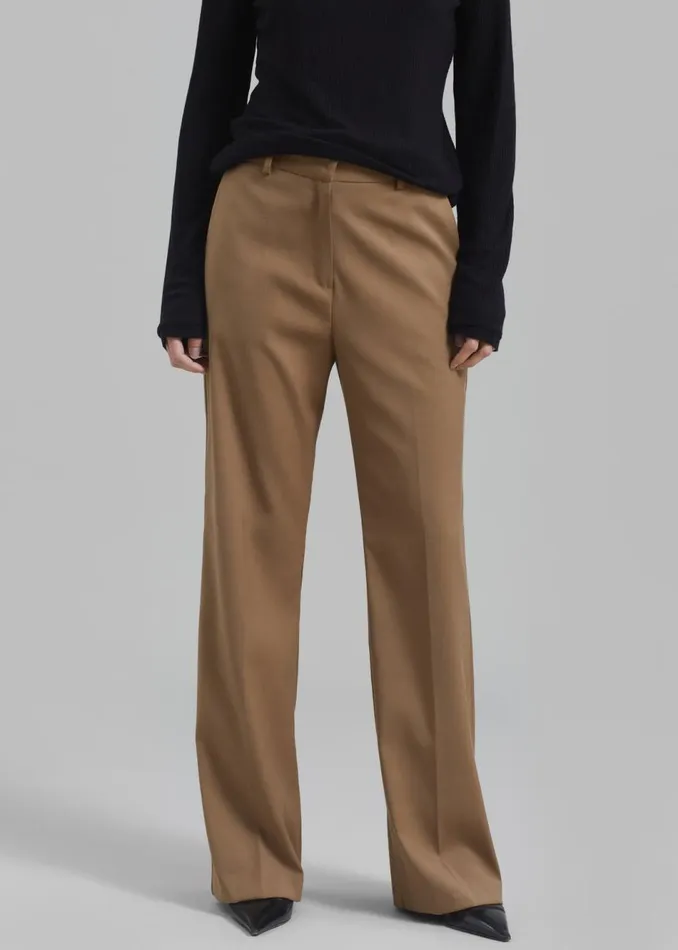 Women The Frankie Shop Bottoms Alana Pants Brown