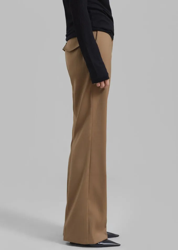 Women The Frankie Shop Bottoms Alana Pants Brown