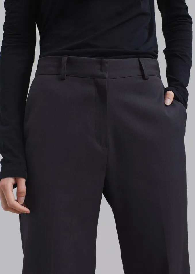Women The Frankie Shop Bottoms Alana Pants Charcoal