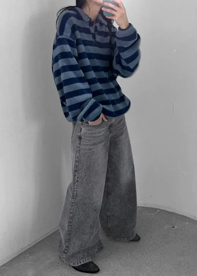 Women The Frankie Shop Bottoms Alani Wide Leg Jeans Black Wash