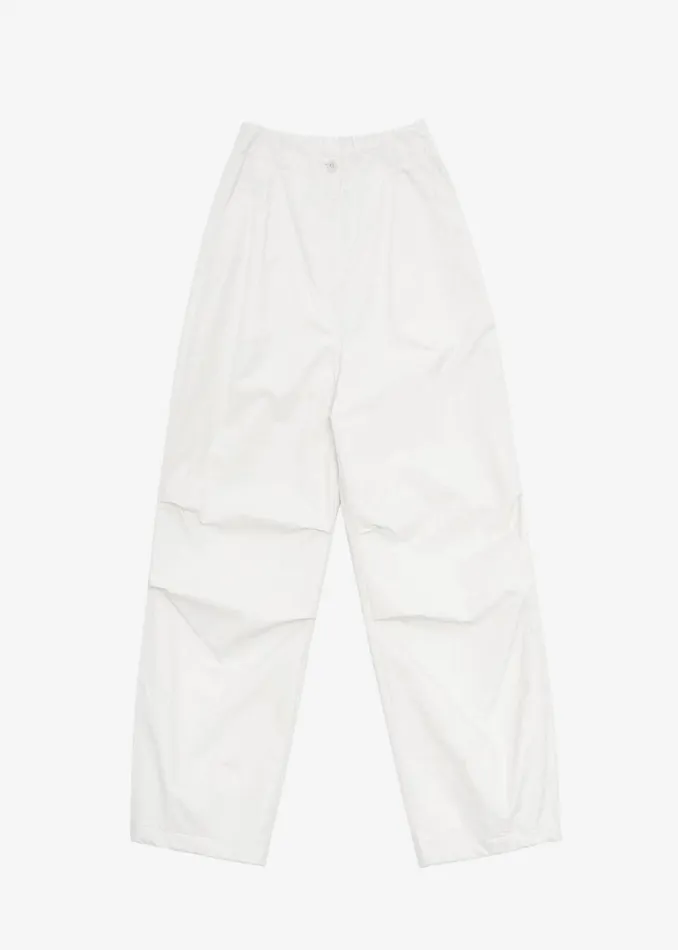 Women The Frankie Shop Bottoms Amomento Cotton Fatigue Pants Ecru