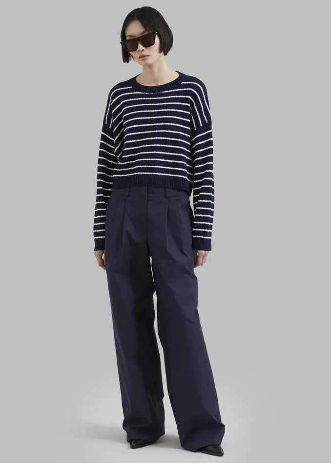 Women The Frankie Shop Bottoms Anderson Pants Dark Navy
