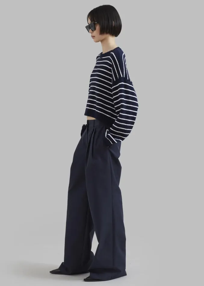 Women The Frankie Shop Bottoms Anderson Pants Dark Navy