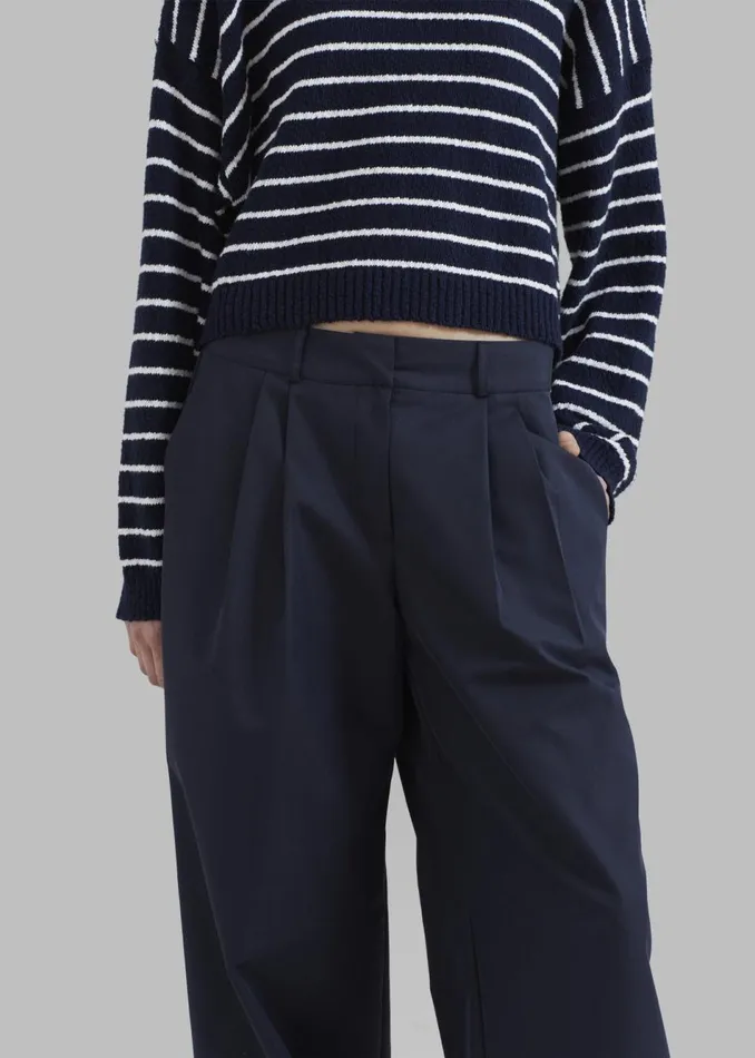 Women The Frankie Shop Bottoms Anderson Pants Dark Navy