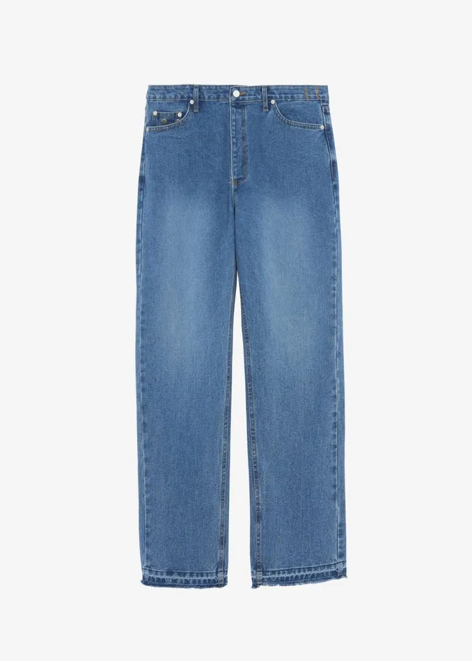 Women The Frankie Shop Bottoms Andrea Denim Pants Medium Wash