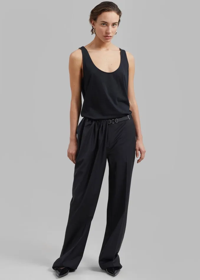Women The Frankie Shop Bottoms Anna October Mariam Pants Black