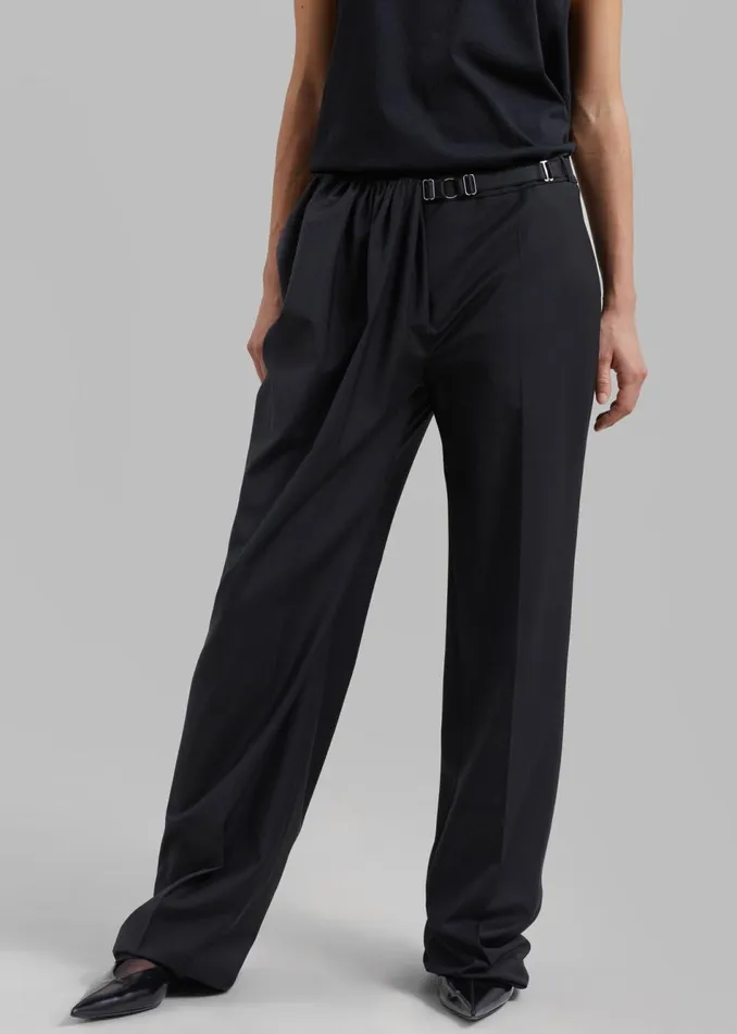 Women The Frankie Shop Bottoms Anna October Mariam Pants Black
