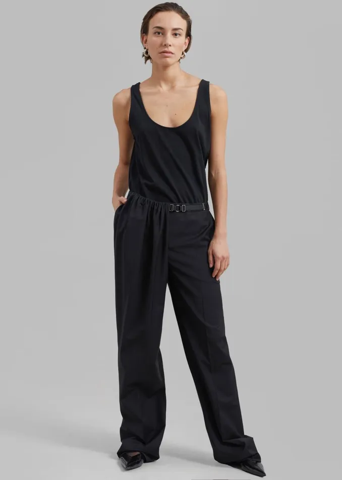 Women The Frankie Shop Bottoms Anna October Mariam Pants Black