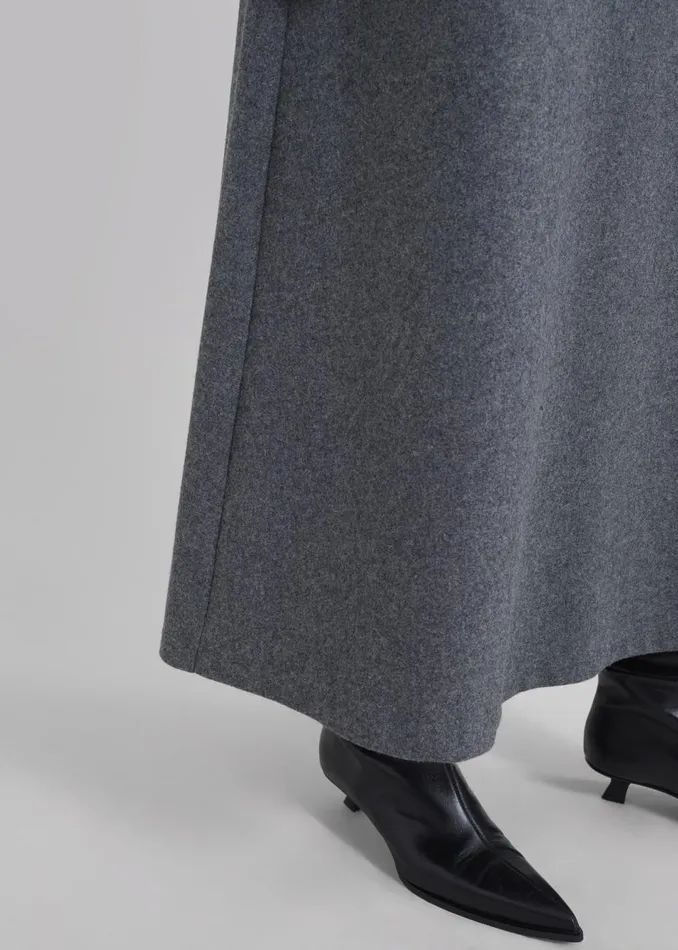 Women The Frankie Shop Bottoms Arabella Midi Skirt Grey