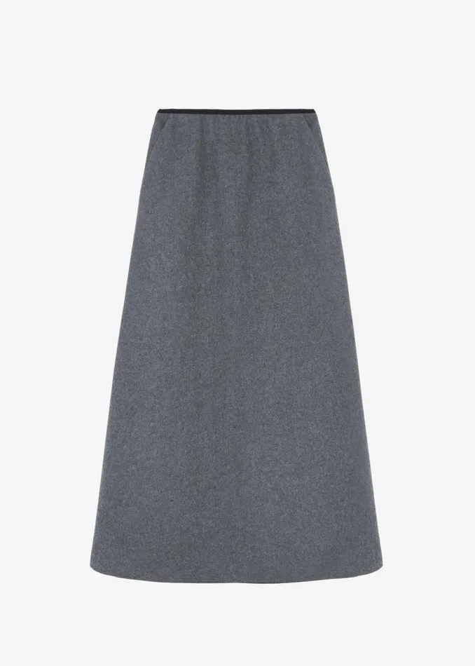 Women The Frankie Shop Bottoms Arabella Midi Skirt Grey