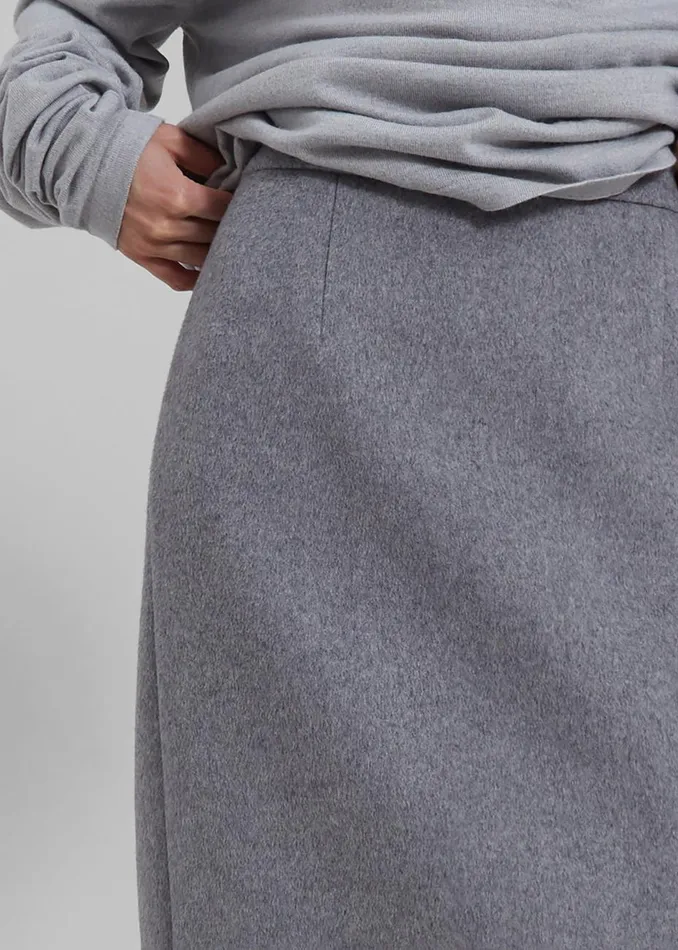 Women The Frankie Shop Bottoms Arley Midi Skirt Light Grey