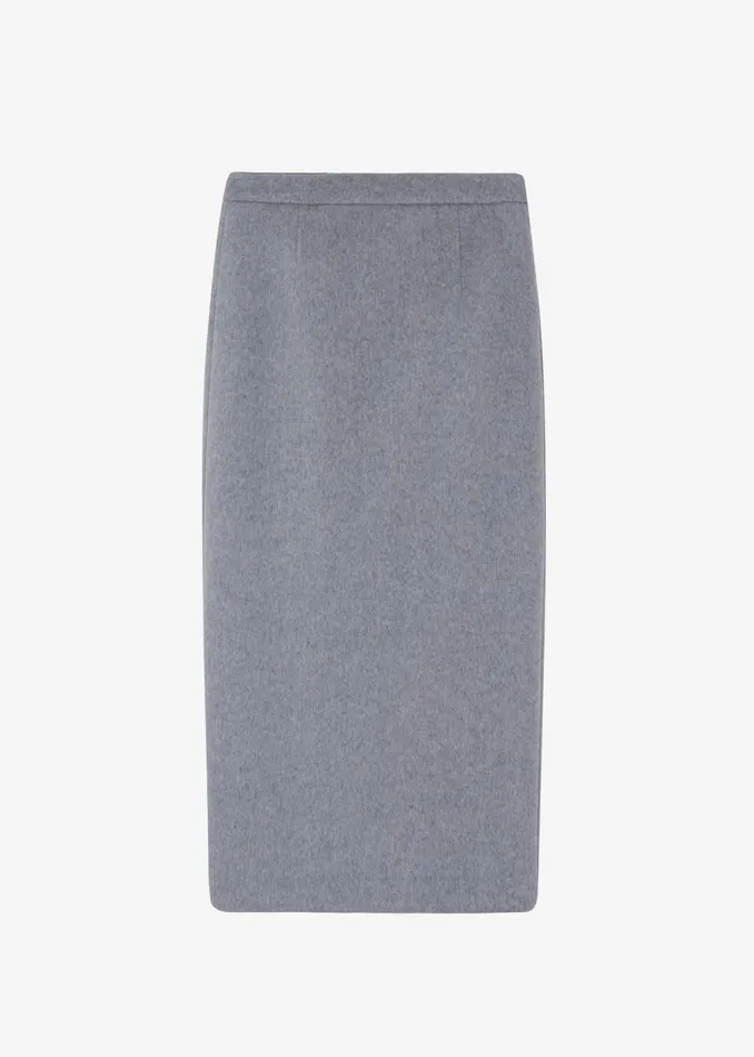 Women The Frankie Shop Bottoms Arley Midi Skirt Light Grey