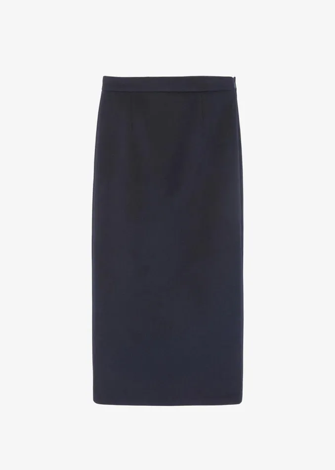 Women The Frankie Shop Bottoms Arley Midi Skirt Navy