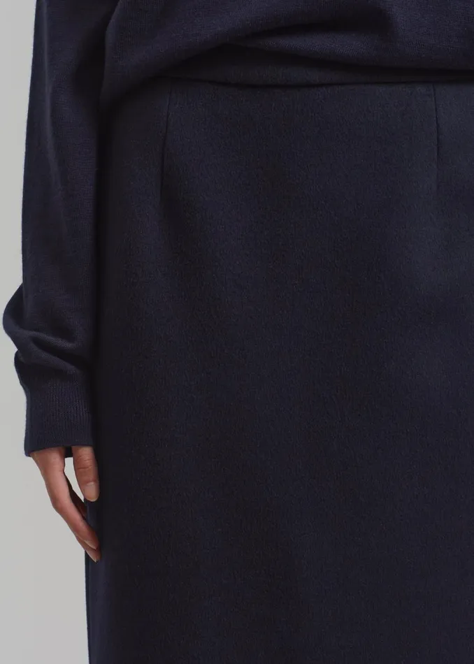 Women The Frankie Shop Bottoms Arley Midi Skirt Navy