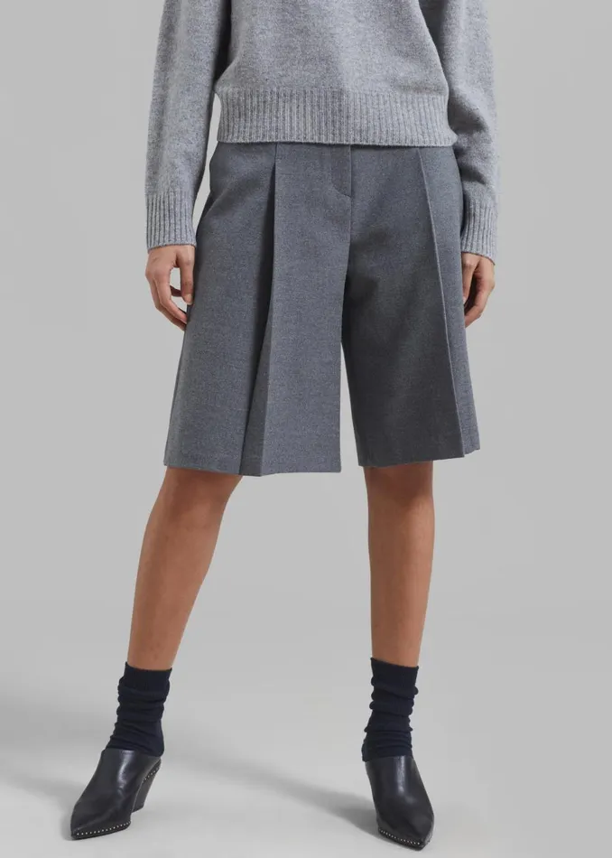 Women The Frankie Shop Bottoms Austen Bermuda Shorts Grey