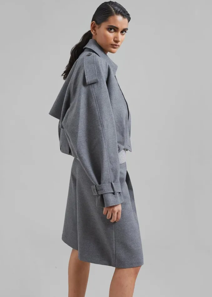 Women The Frankie Shop Bottoms Austen Bermuda Shorts Grey