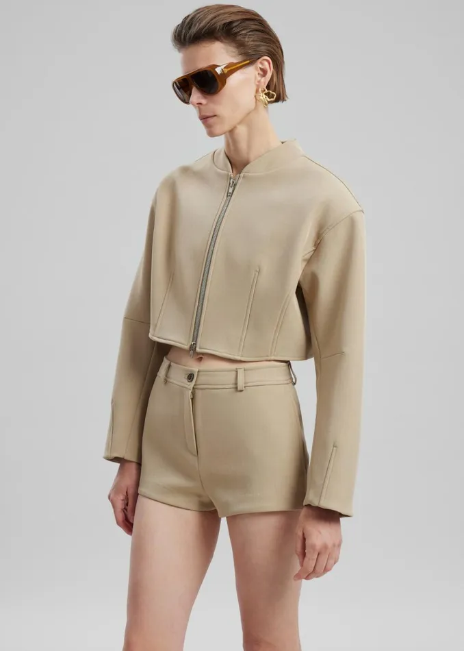 Women The Frankie Shop Bottoms Banks Hot Pants Beige