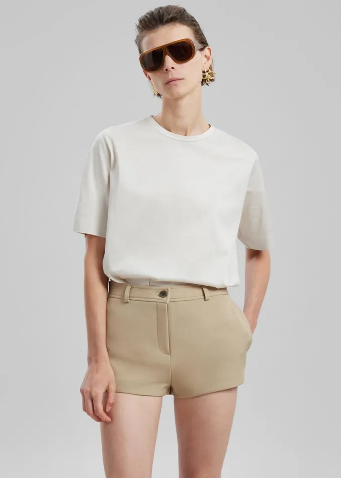 Women The Frankie Shop Bottoms Banks Hot Pants Beige