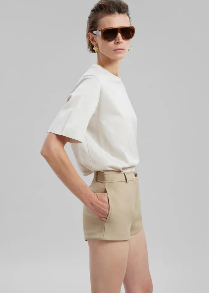Women The Frankie Shop Bottoms Banks Hot Pants Beige