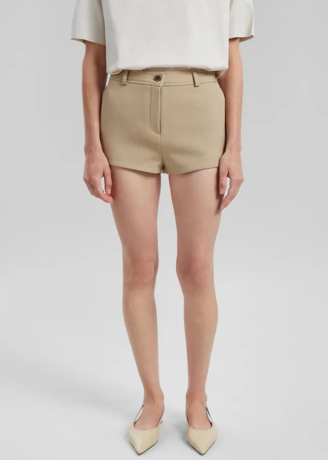 Women The Frankie Shop Bottoms Banks Hot Pants Beige