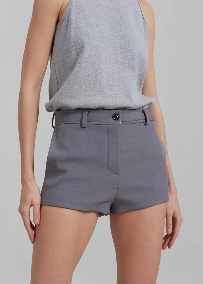 Women The Frankie Shop Bottoms Banks Hot Pants Grey