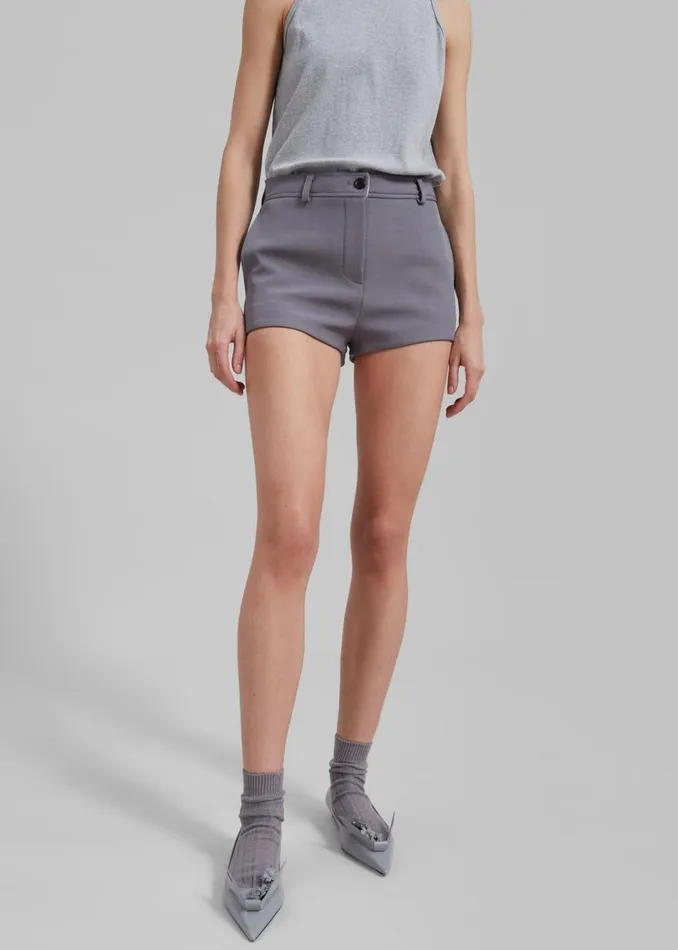 Women The Frankie Shop Bottoms Banks Hot Pants Grey