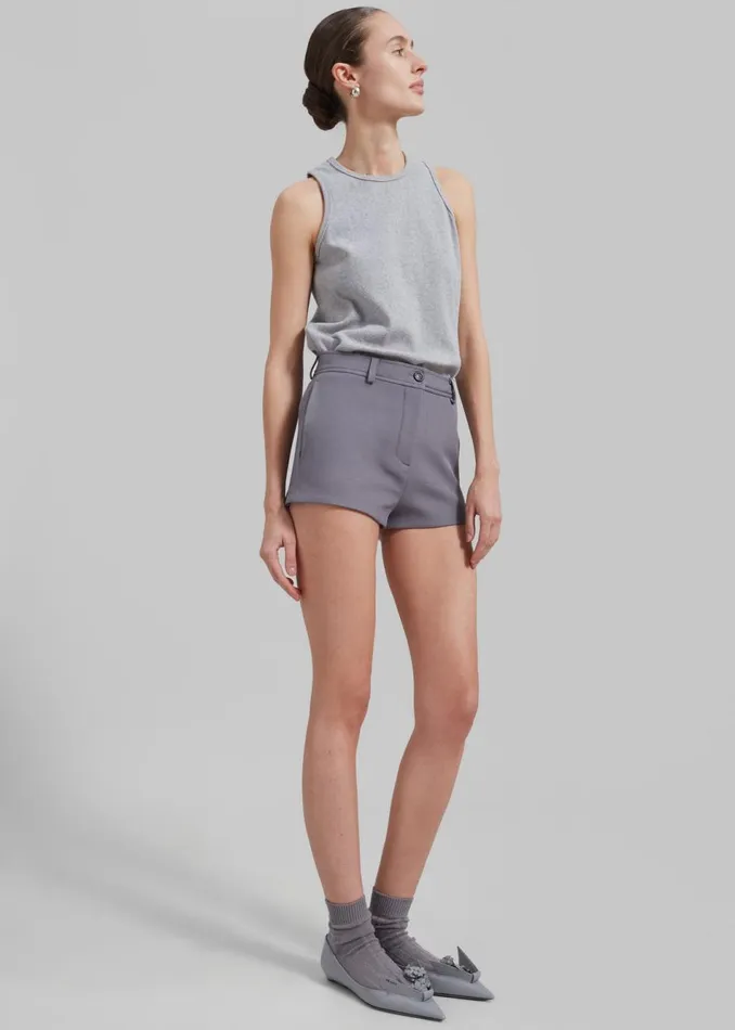 Women The Frankie Shop Bottoms Banks Hot Pants Grey