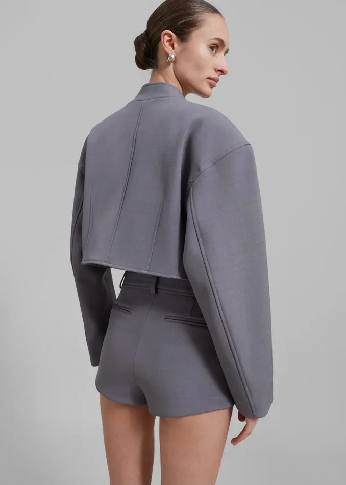 Women The Frankie Shop Bottoms Banks Hot Pants Grey