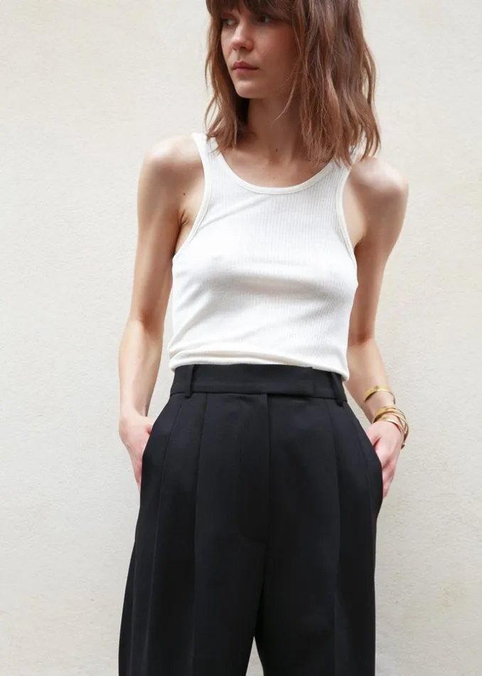 Women The Frankie Shop Bottoms Bea Suit Pants Black