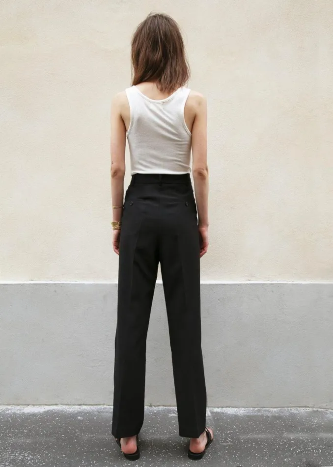 Women The Frankie Shop Bottoms Bea Suit Pants Black