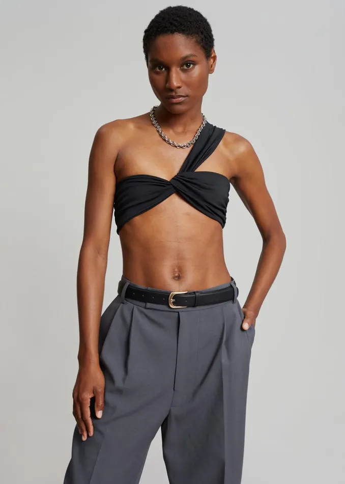 Women The Frankie Shop Bottoms Bea Suit Pants Charcoal