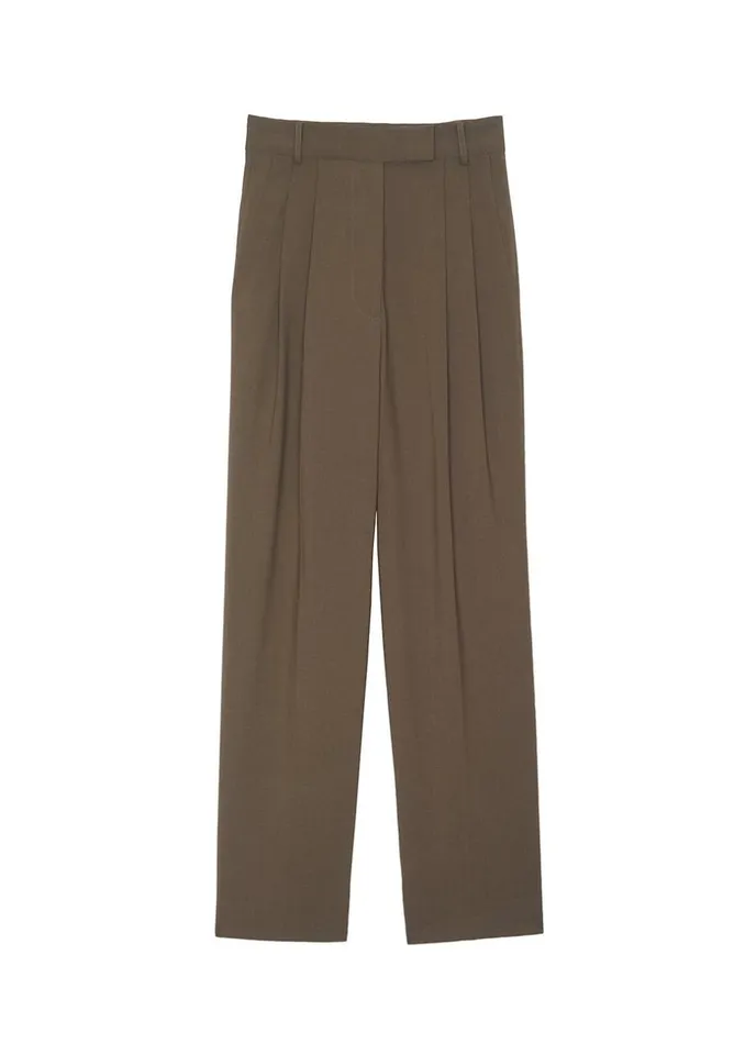 Women The Frankie Shop Bottoms Bea Suit Pants Chocolate