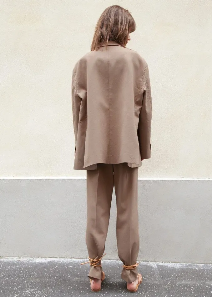 Women The Frankie Shop Bottoms Bea Suit Pants Latte