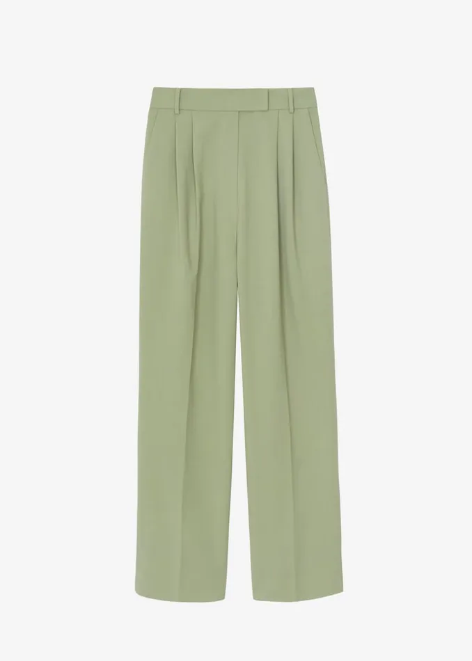 Women The Frankie Shop Bottoms Bea Suit Pants Sage