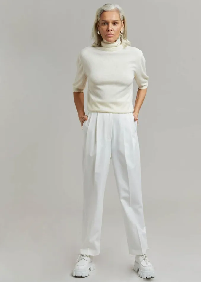 Women The Frankie Shop Bottoms Bea Suit Pants White