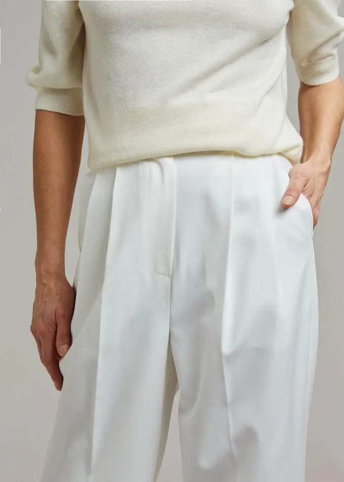 Women The Frankie Shop Bottoms Bea Suit Pants White