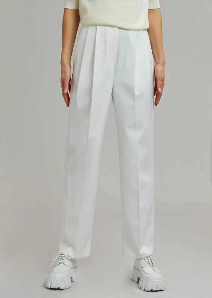 Women The Frankie Shop Bottoms Bea Suit Pants White