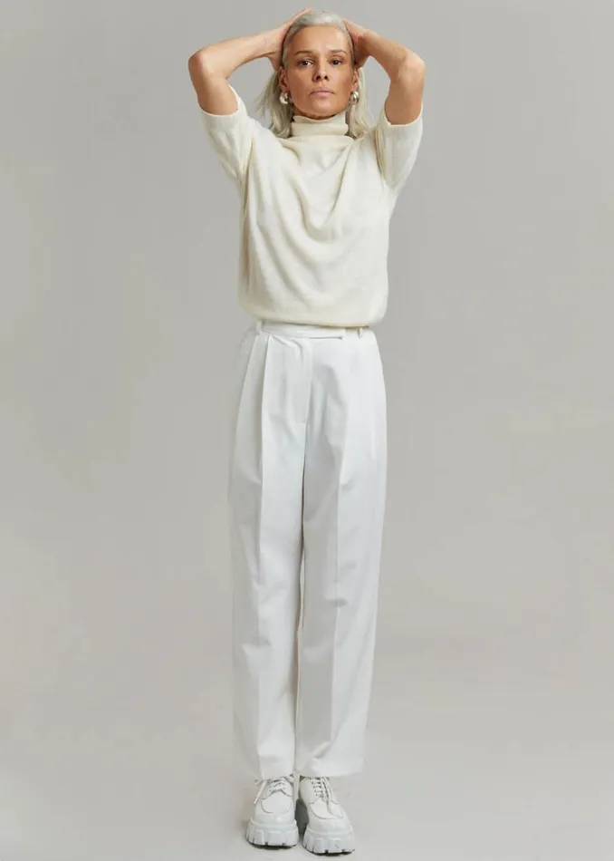 Women The Frankie Shop Bottoms Bea Suit Pants White