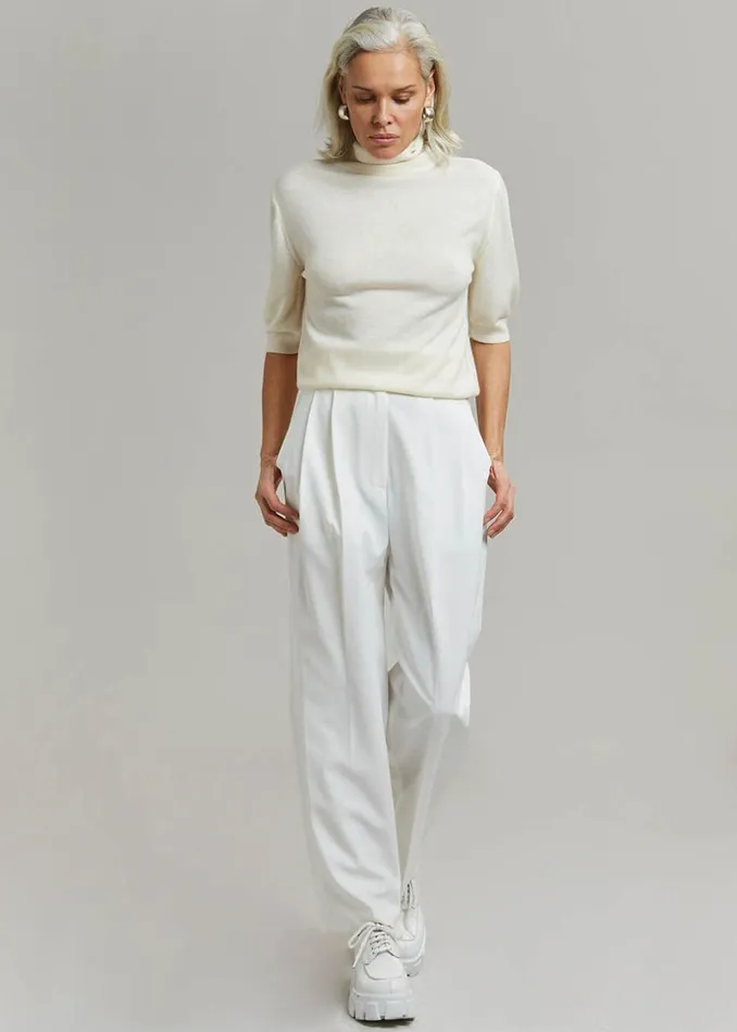 Women The Frankie Shop Bottoms Bea Suit Pants White