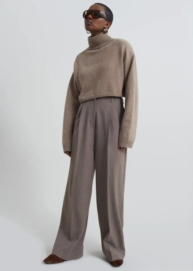 Women The Frankie Shop Bottoms Beaufille Celeste Trousers Heather Brown