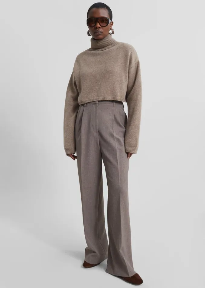 Women The Frankie Shop Bottoms Beaufille Celeste Trousers Heather Brown