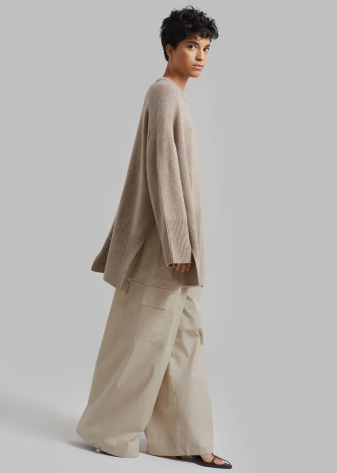 Women The Frankie Shop Bottoms Beaufille Ernst Cargo Pants Beige