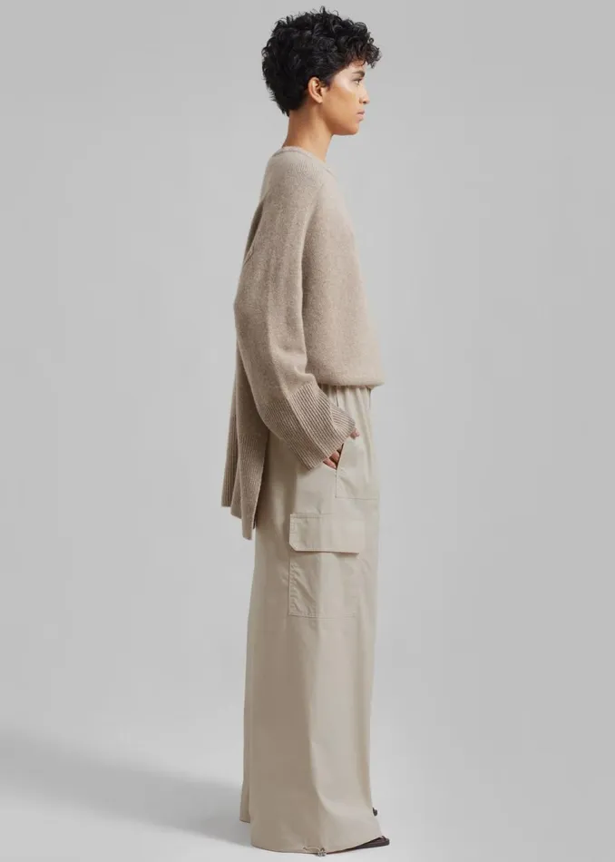 Women The Frankie Shop Bottoms Beaufille Ernst Cargo Pants Beige