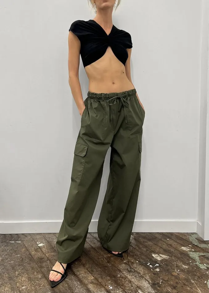 Women The Frankie Shop Bottoms Beaufille Ernst Cargo Pants Khaki