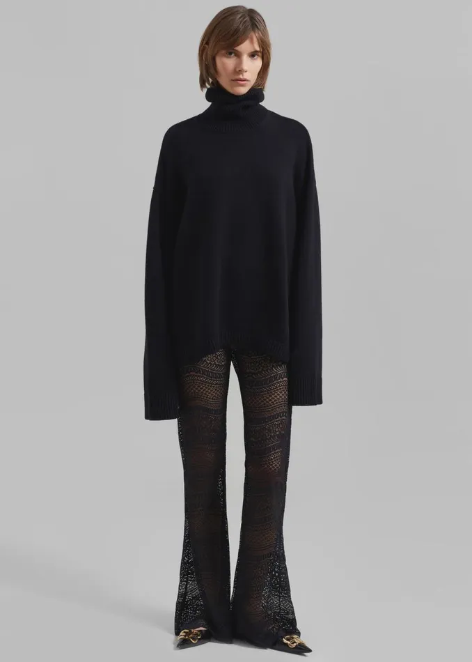 Women The Frankie Shop Bottoms Beaufille Lorenzo Flare Leggings Black