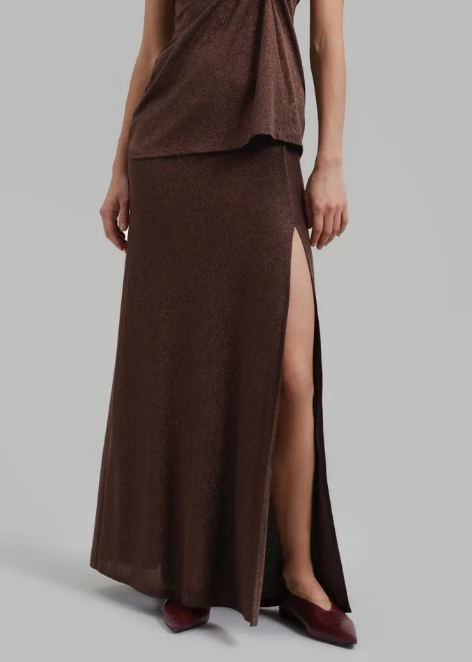 Women The Frankie Shop Bottoms Beaufille Maia Skirt Espresso
