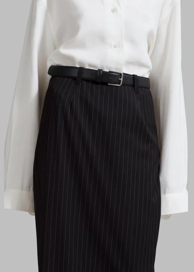Women The Frankie Shop Bottoms Becca Pencil Skirt Black Pinstripe