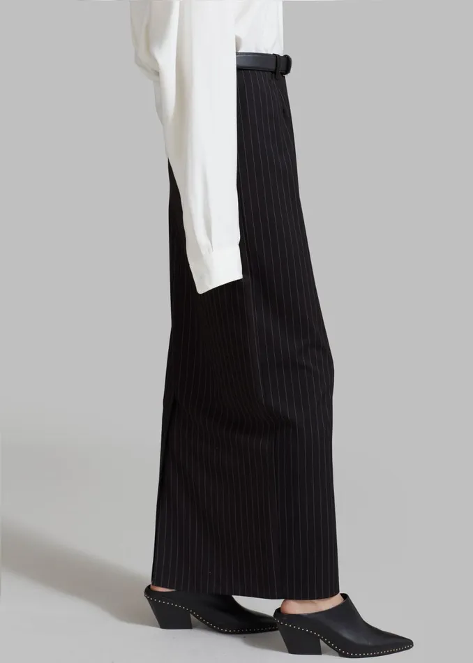 Women The Frankie Shop Bottoms Becca Pencil Skirt Black Pinstripe